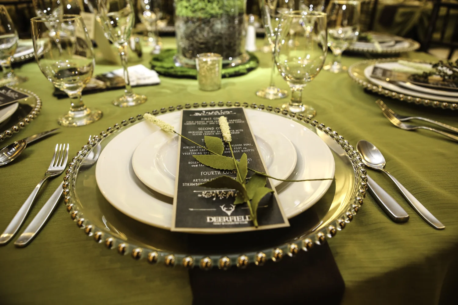 Deerfield Tasting Table Setup