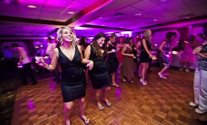 Midvale Guests on the Dance Floor with Lighting
