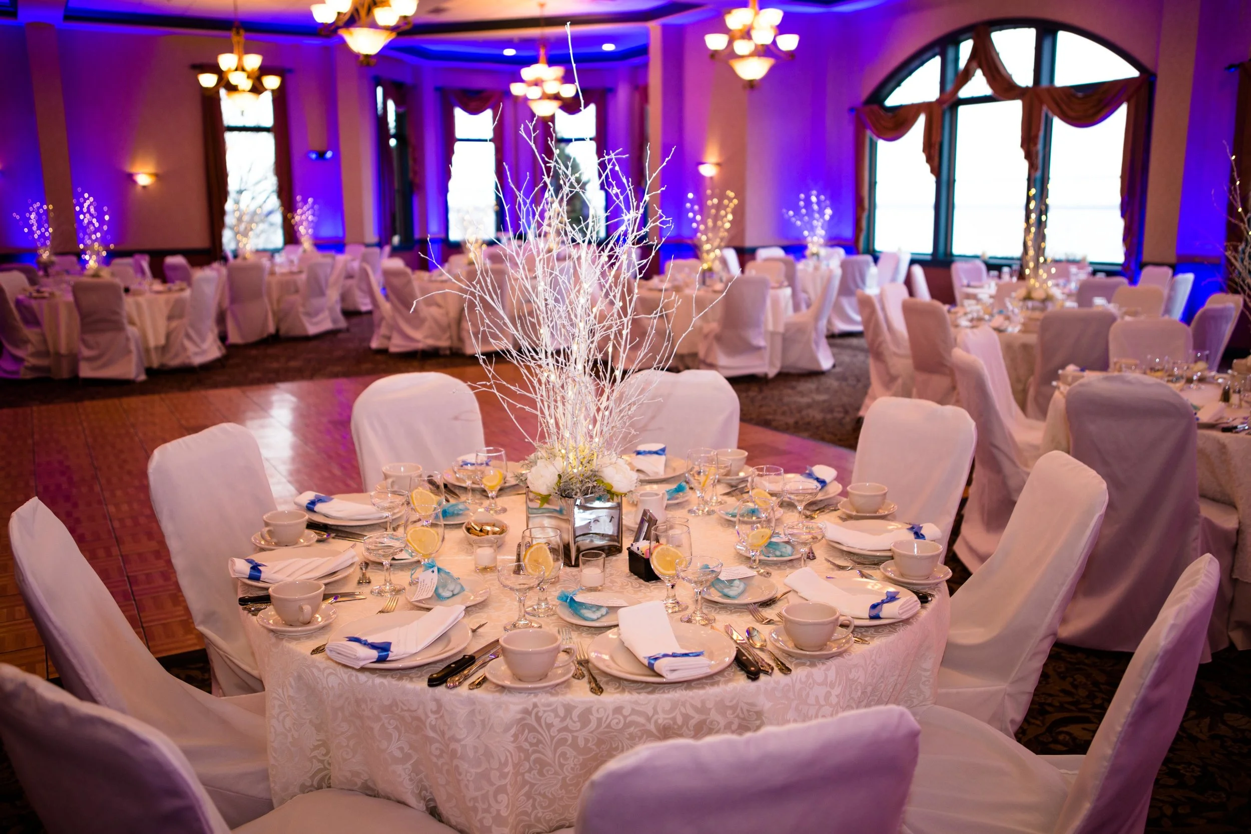 Belhurst Table Decor and Lighting