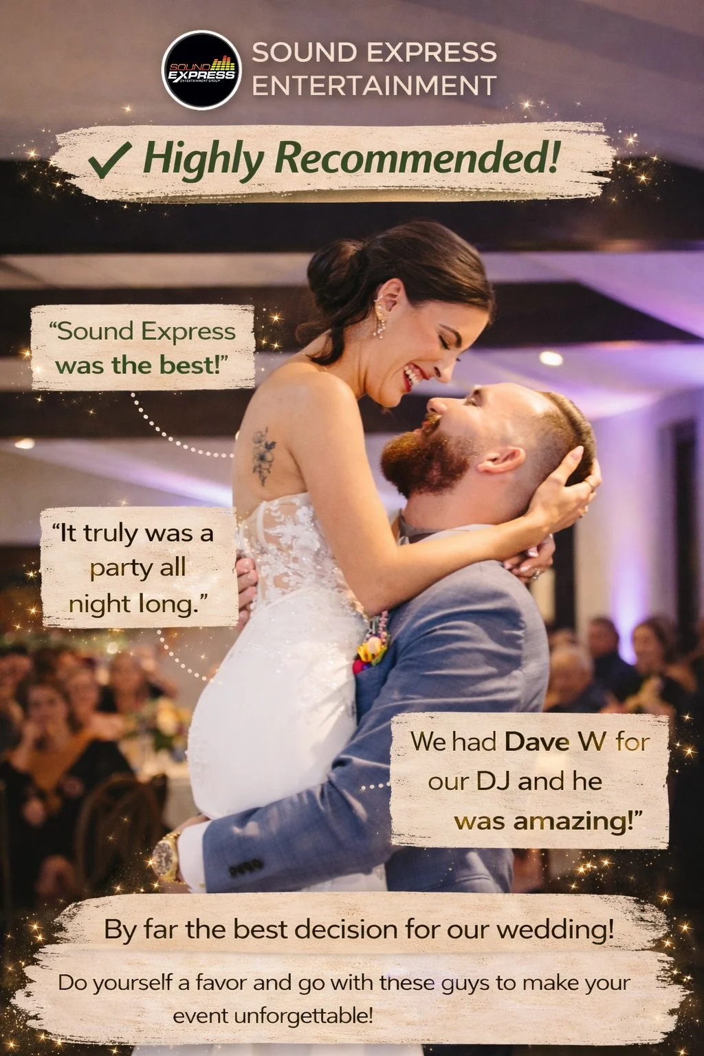 Sound Express Entertainment - Wedding DJ at Glendoveers Rochester NY