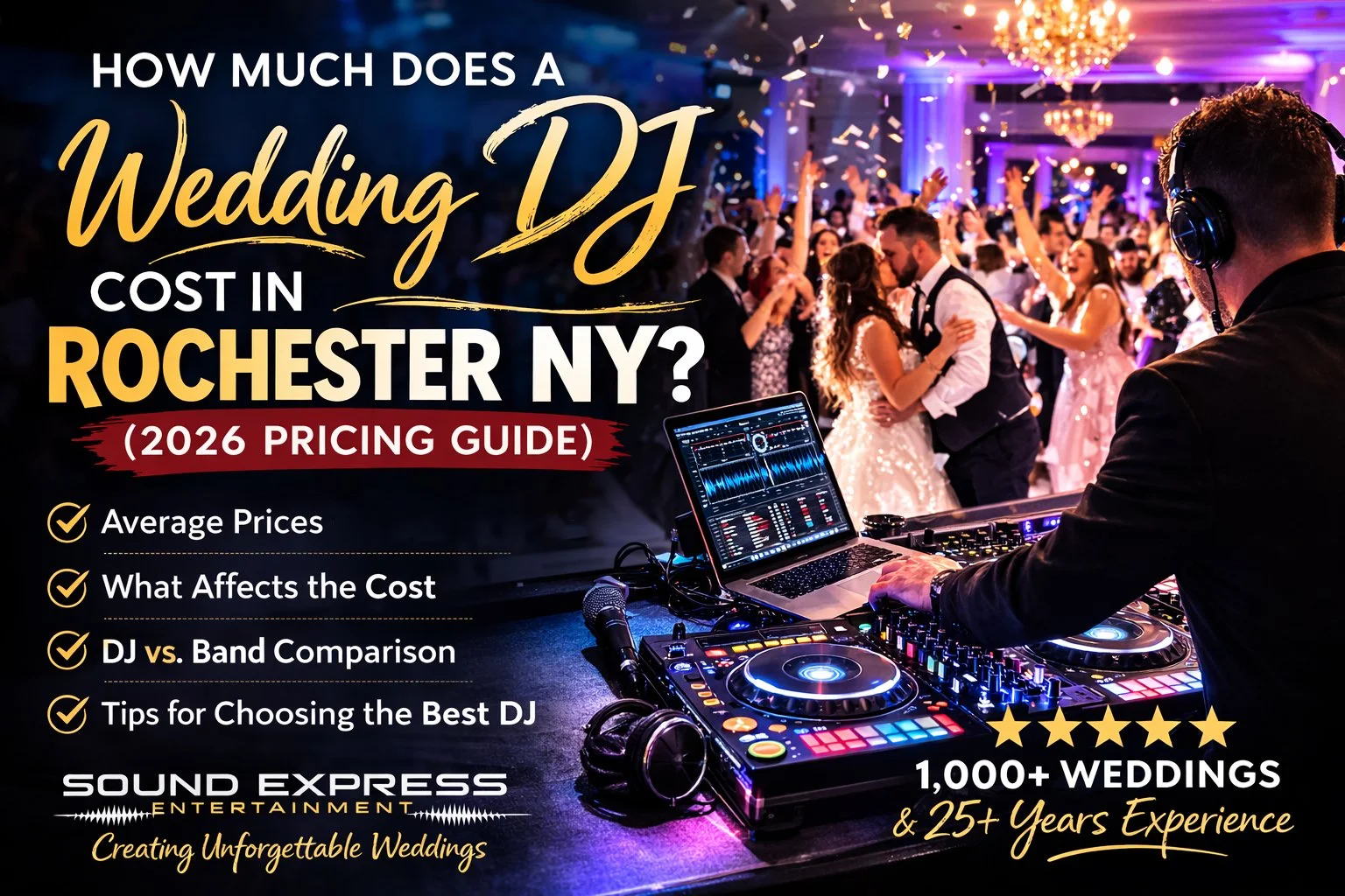 How Much Does a Wedding DJ Cost in Rochester NY?