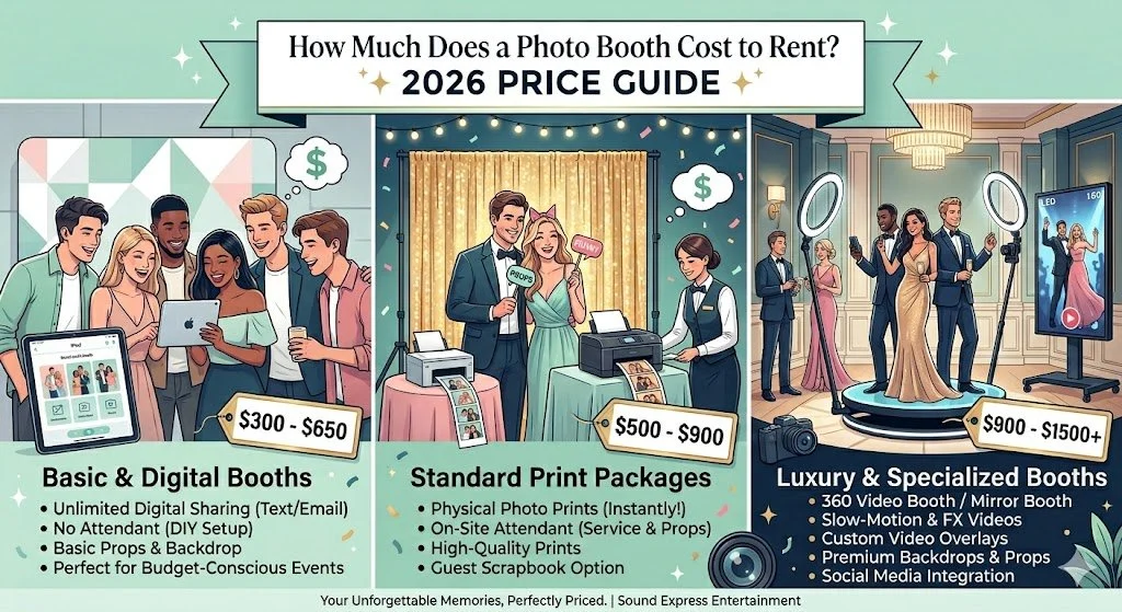 How Much Does a Photo Booth Cost to Rent? 2026 Price Guide