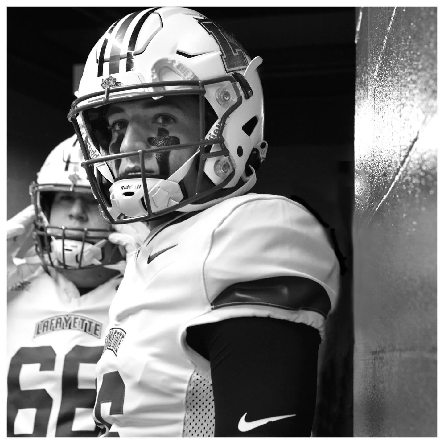 Some quiet Leopard moments from the sidelines against Oregon State. #goleopards #lafayettefootball #lafayettecollege #oregonstateuniversity #patriotleague