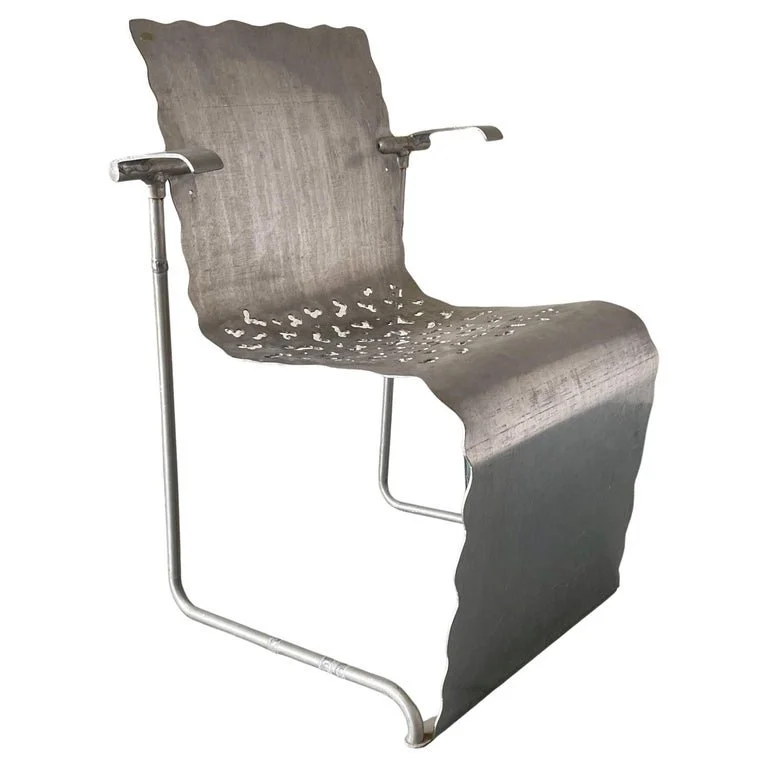 Richard Schultz Prototype Aluminum Stacking Chair #1 — WEINBERG MODERN