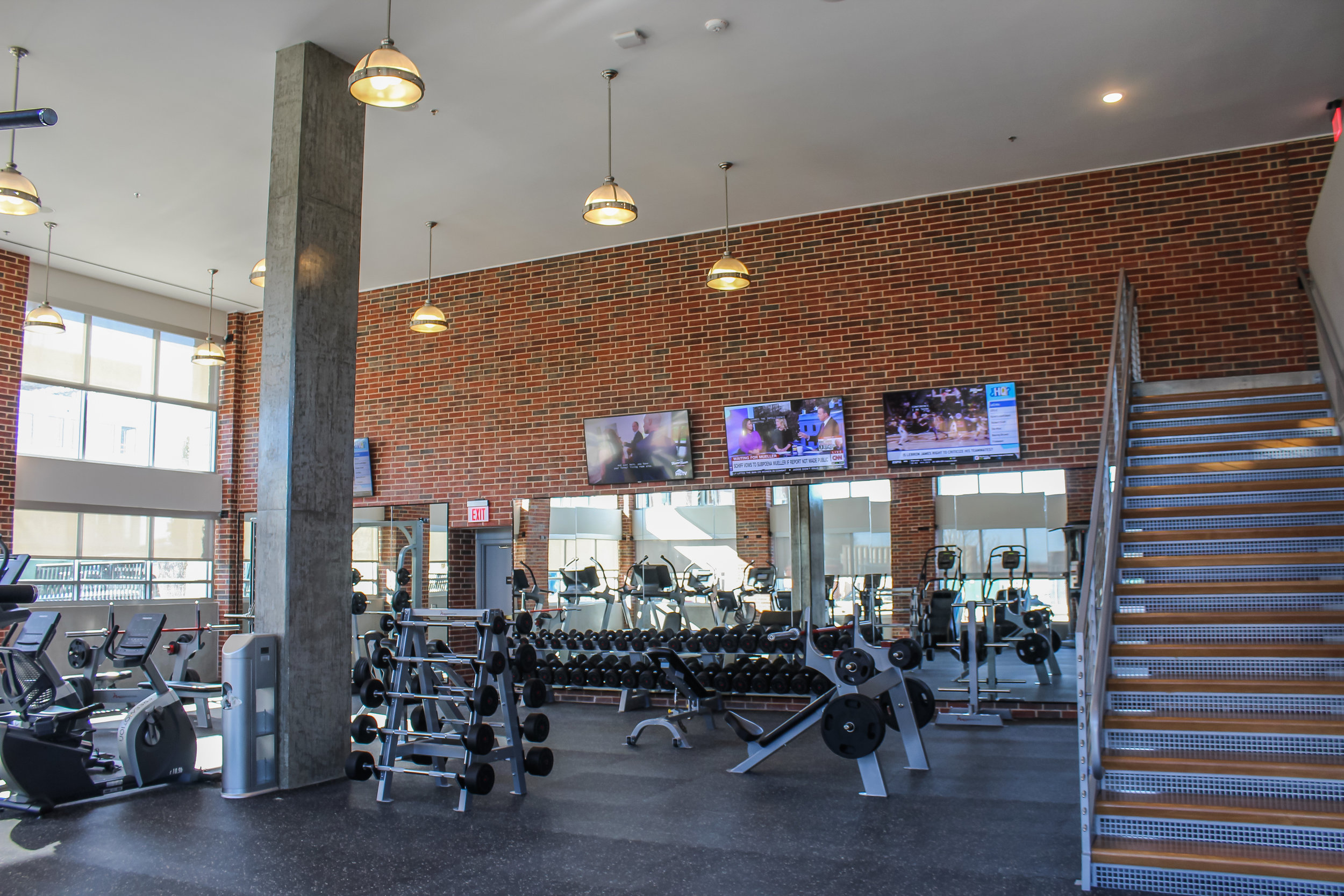 6 On-Site Fitness Centers