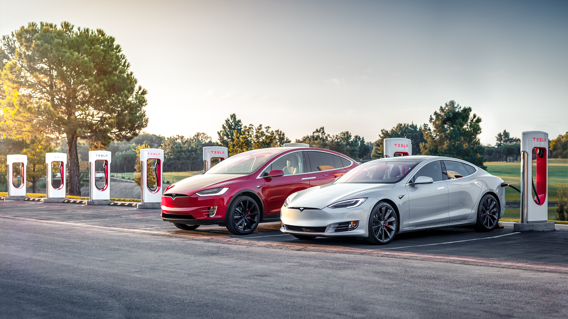 Tesla Superchargers On-Site