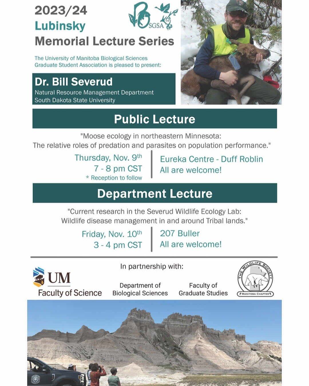 #ThinkLearnDo
TOMORROW!
Lubinsky Memorial Public Lecture with Dr Bill Severud from South Dakota State University.
Duff Roblin Building, U of Manitoba
7 to 8pm with a reception to follow.