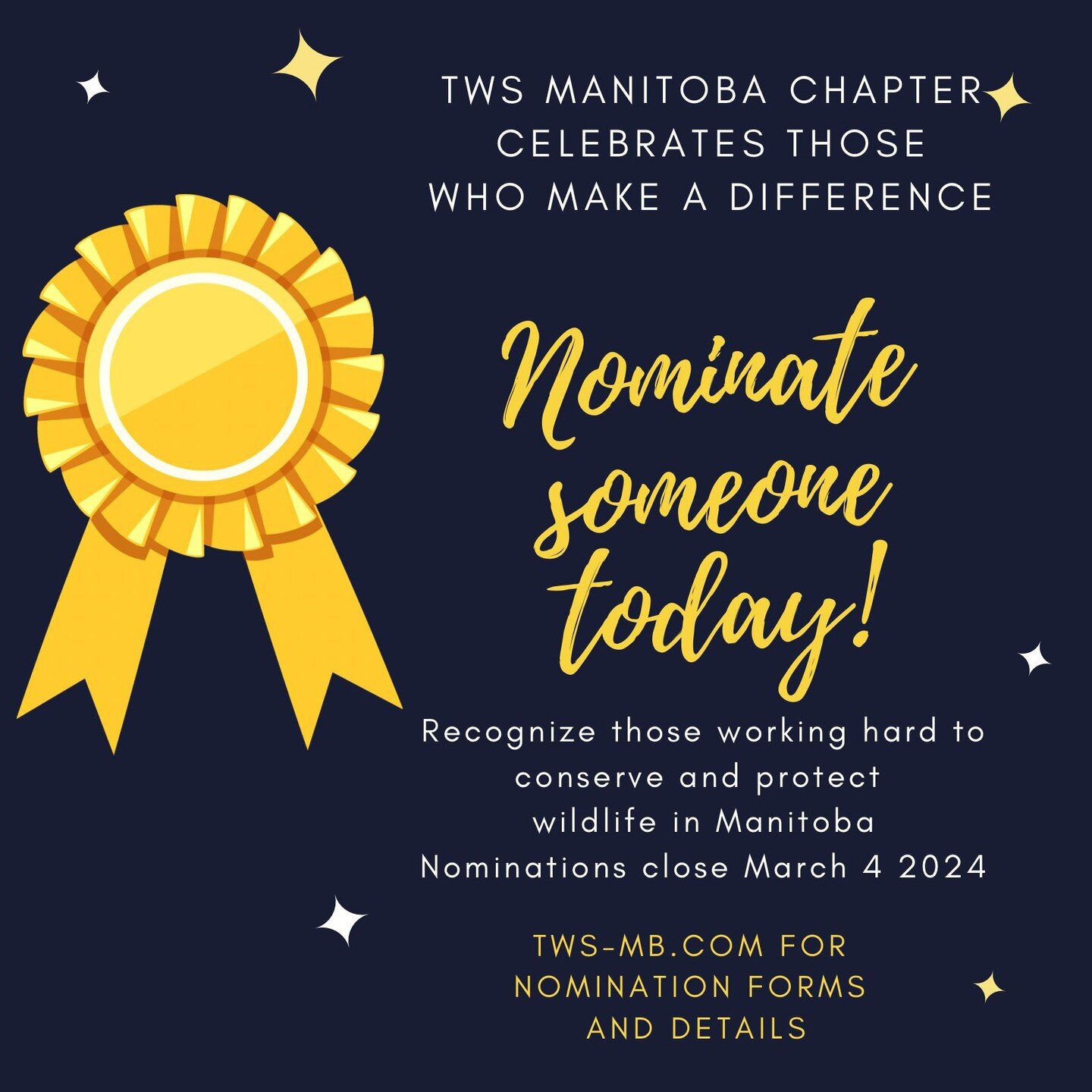 Find more information on all the TWS Manitoba Chapter Awards = https://www.tws-mb.com/chapter-awards