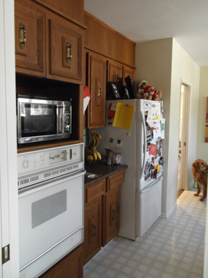 Pantry Wall - Before Photo
