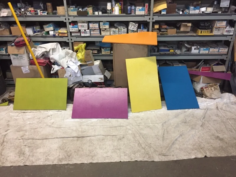 Colourful Panels for Front of Playhouse