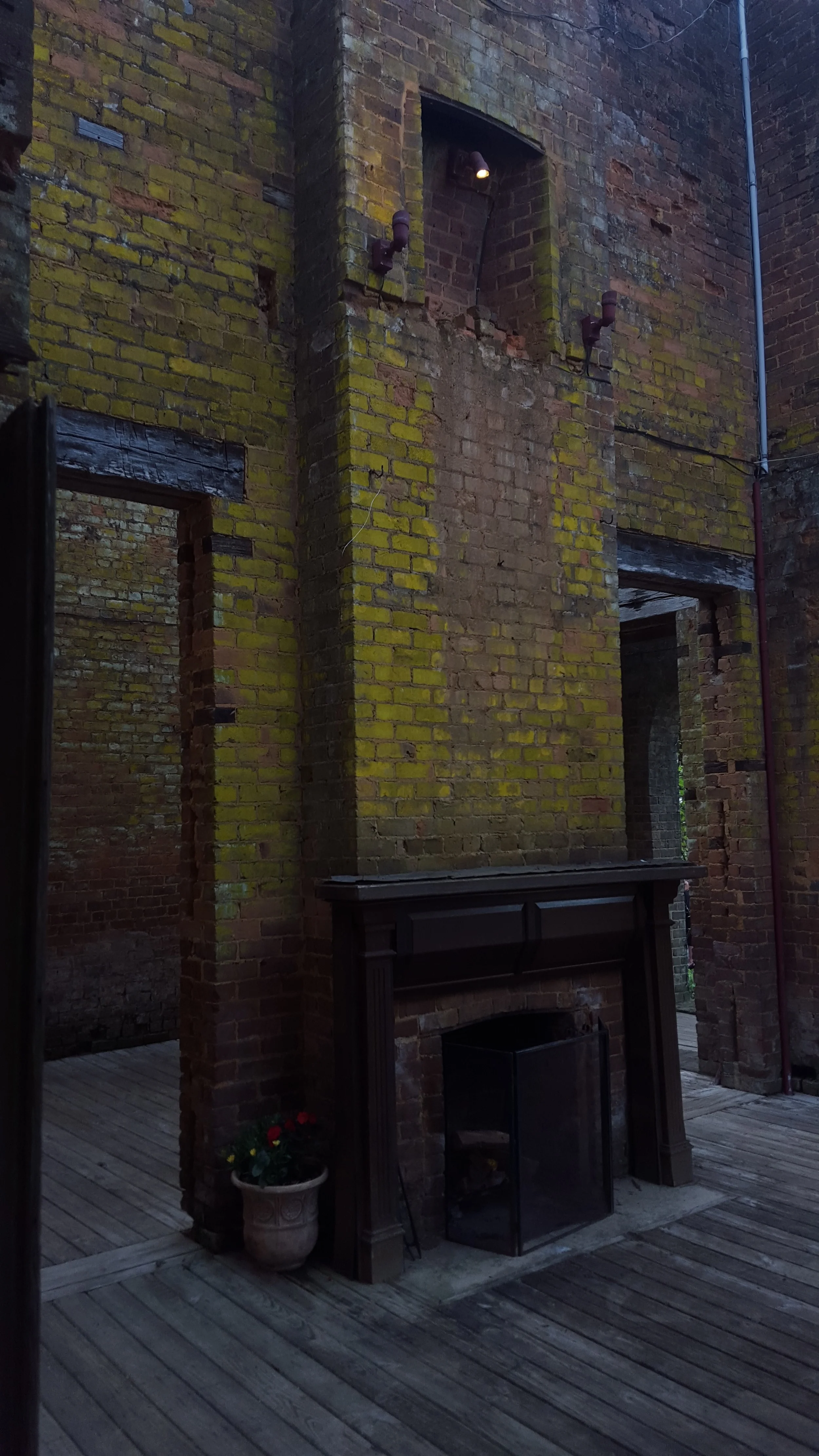 Fireplace inside the Manor Ruins