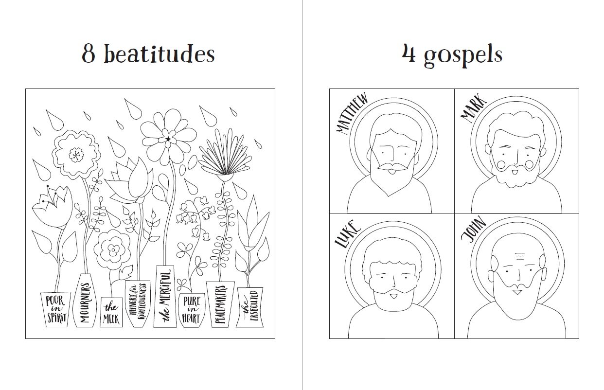 Printable Coloring Pages   First Bible Basics — Catechesis Books