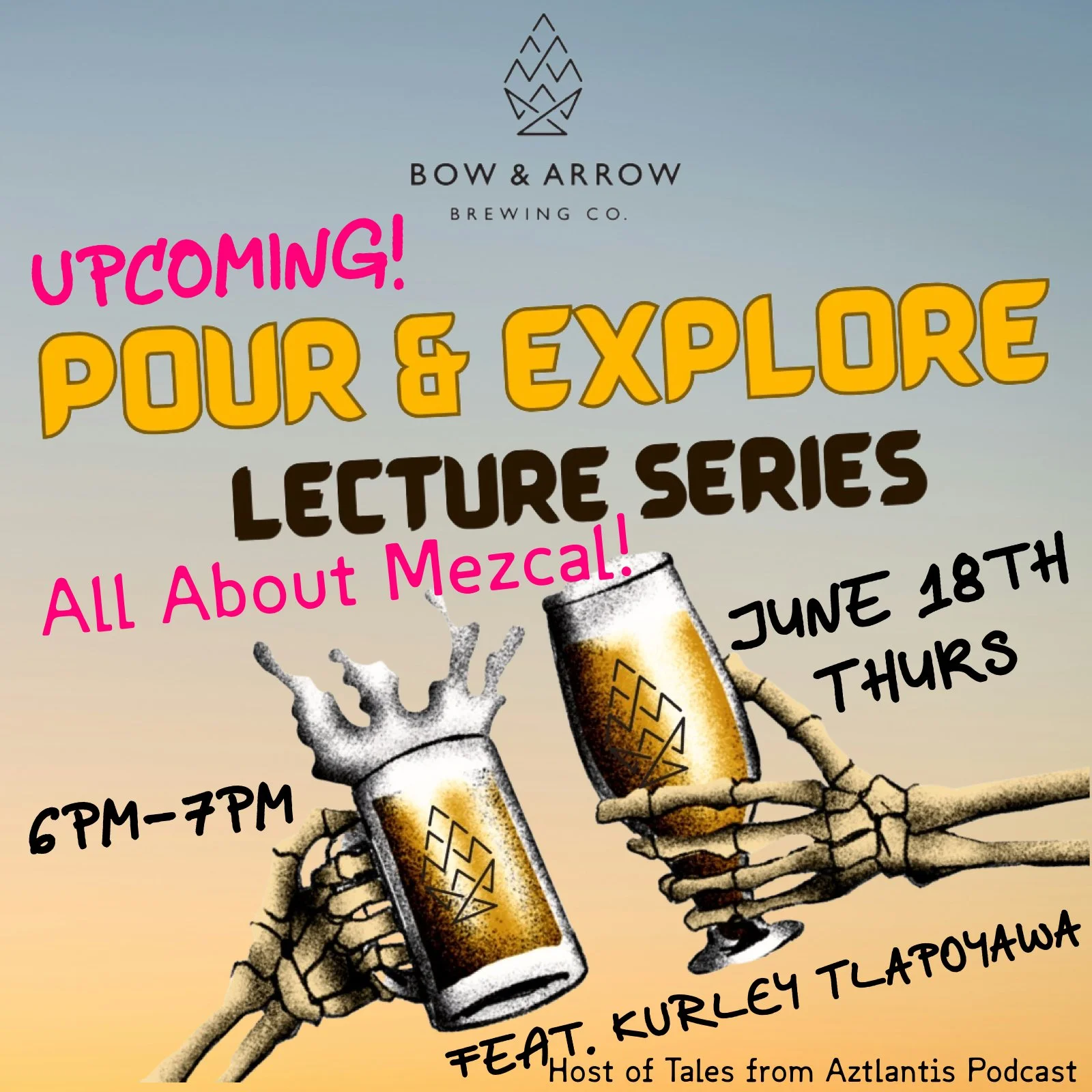Food Truck: NexMex-A-Que // 6PM Pour &amp; Explore lecture: Mezcal