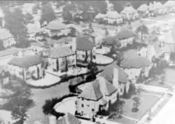 Aerial view of the Thomas development