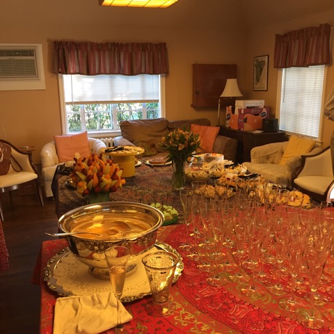 Cottage set-up before the party