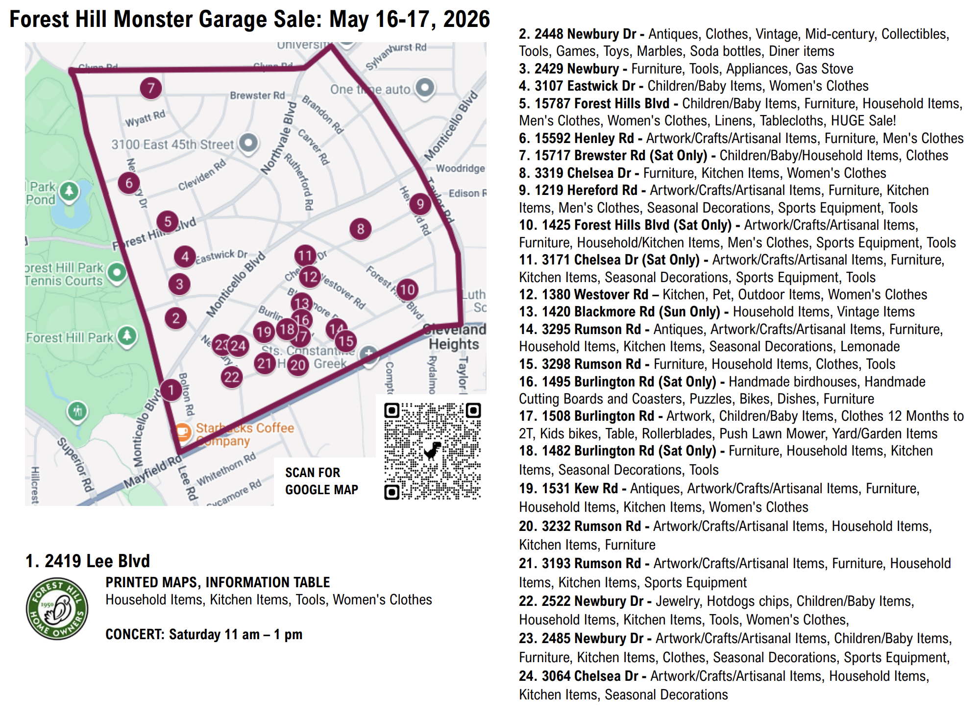 Monster Garage Sale 2026