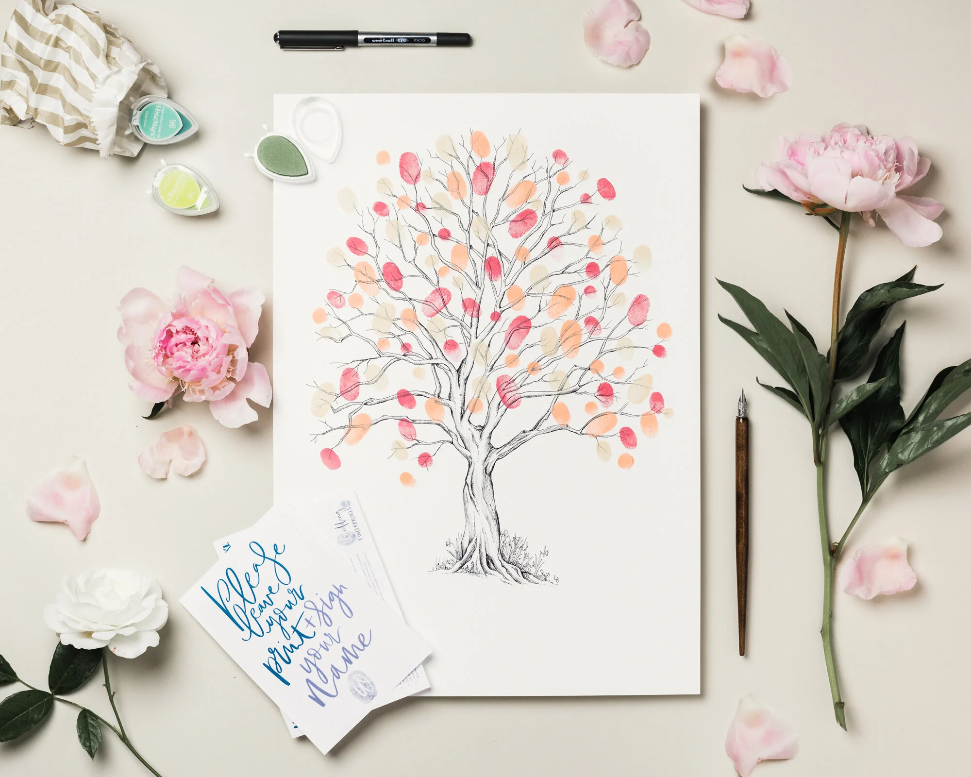 Fingerprint Guestbook Prints — Lizzie Barton