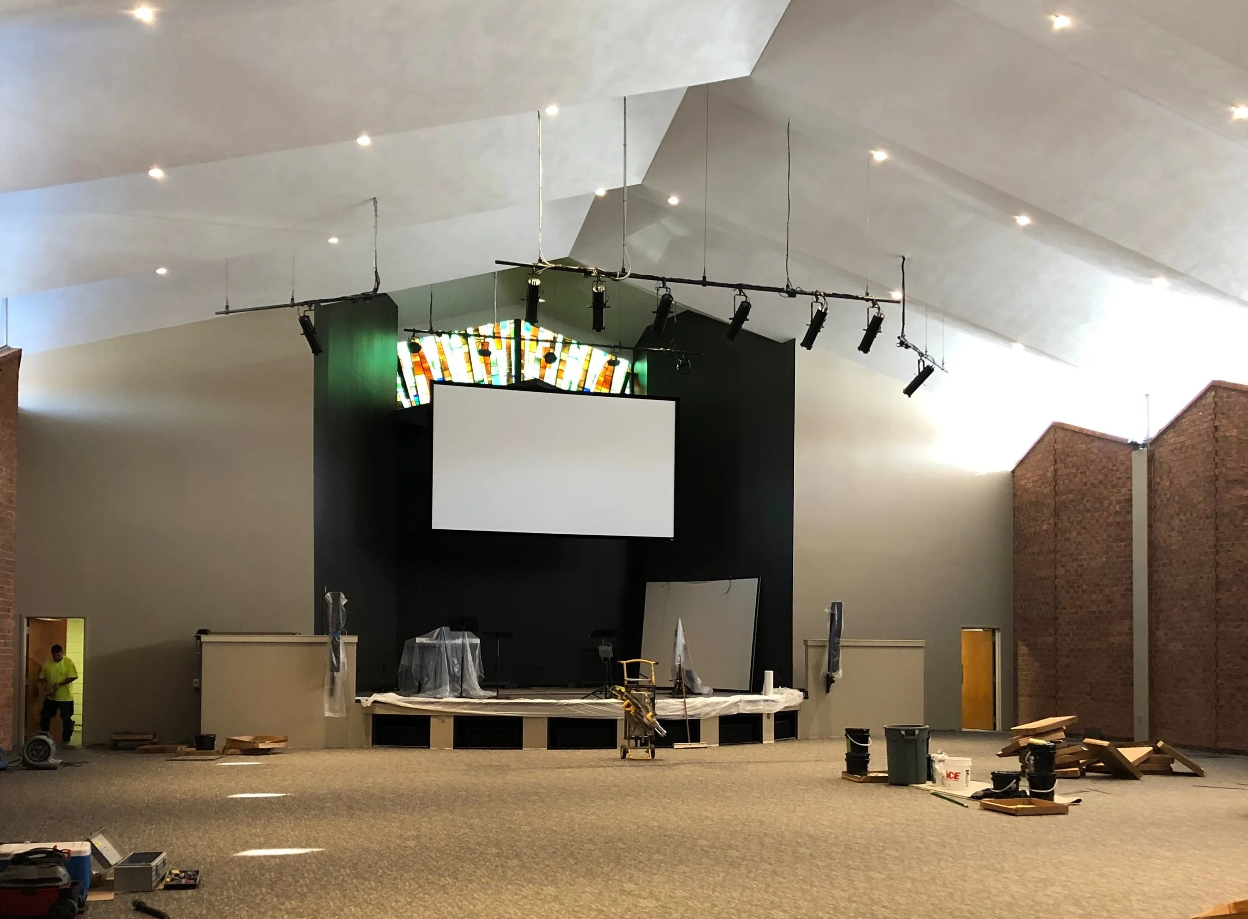 Briarcliff Church Construction Progress — Mantel Teter