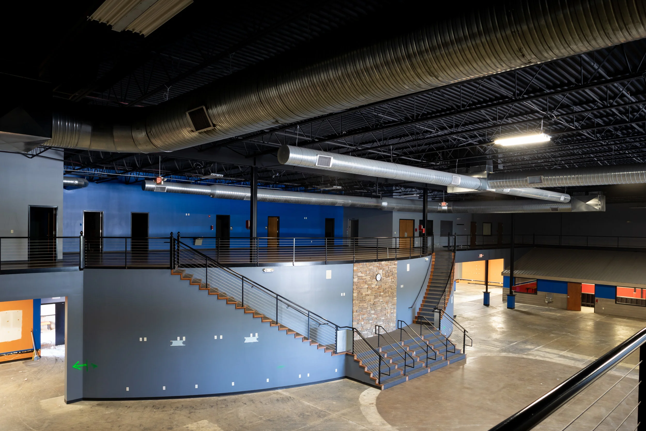 Existing big box space before demolition.