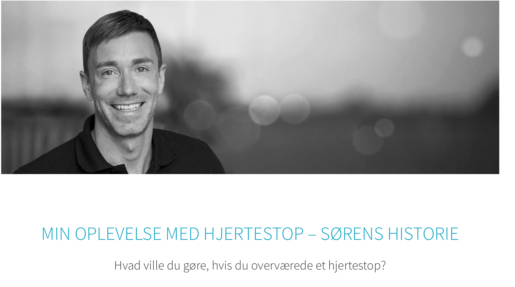   Min Oplevelse Med Hjertestop - Sørens Historie  
