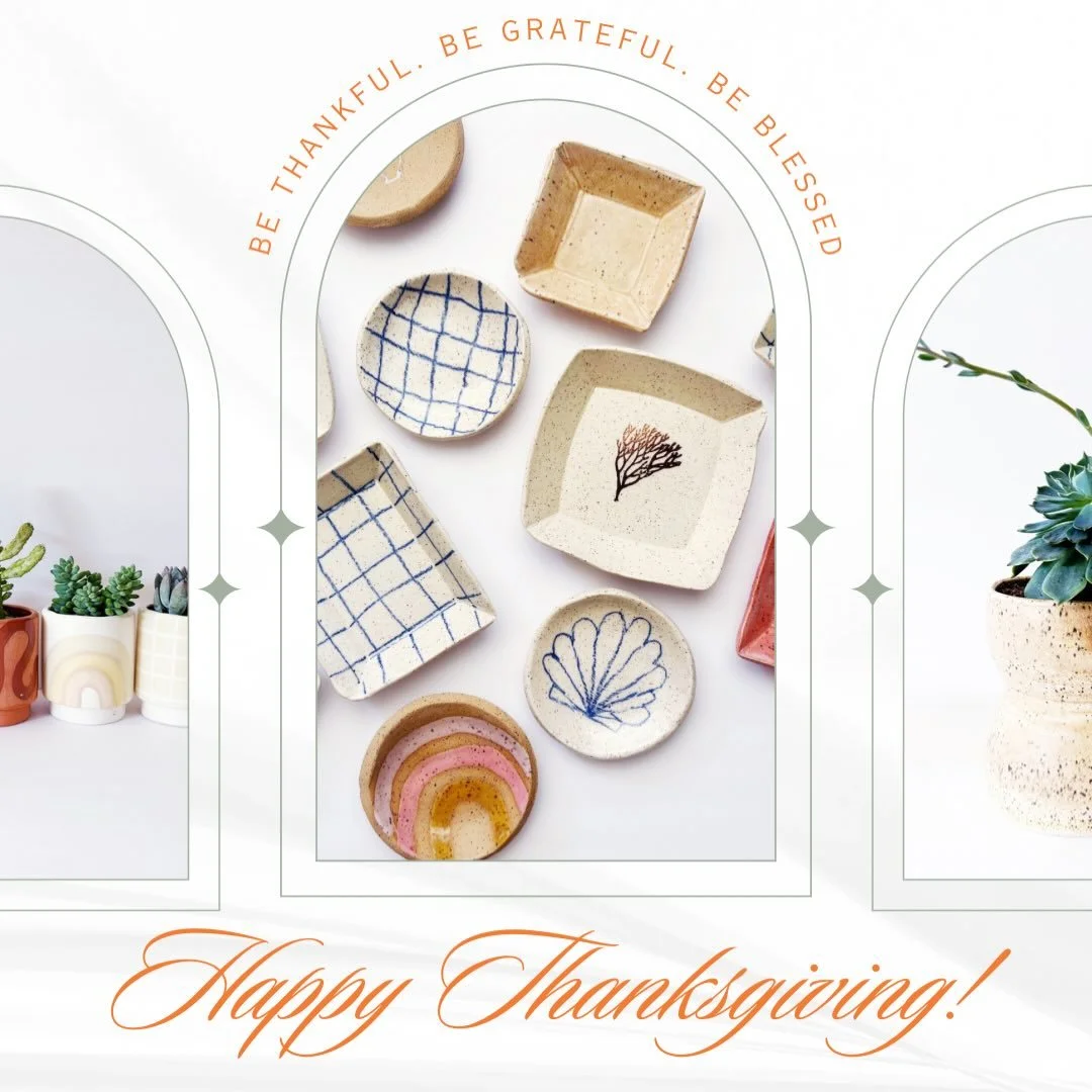Feeling extra grateful today for every single one of you who follows along on my ceramic journey. Your likes, comments, messages, and purchases mean more than I can ever say, and this season especially reminds me how lucky I am to create and share wi
