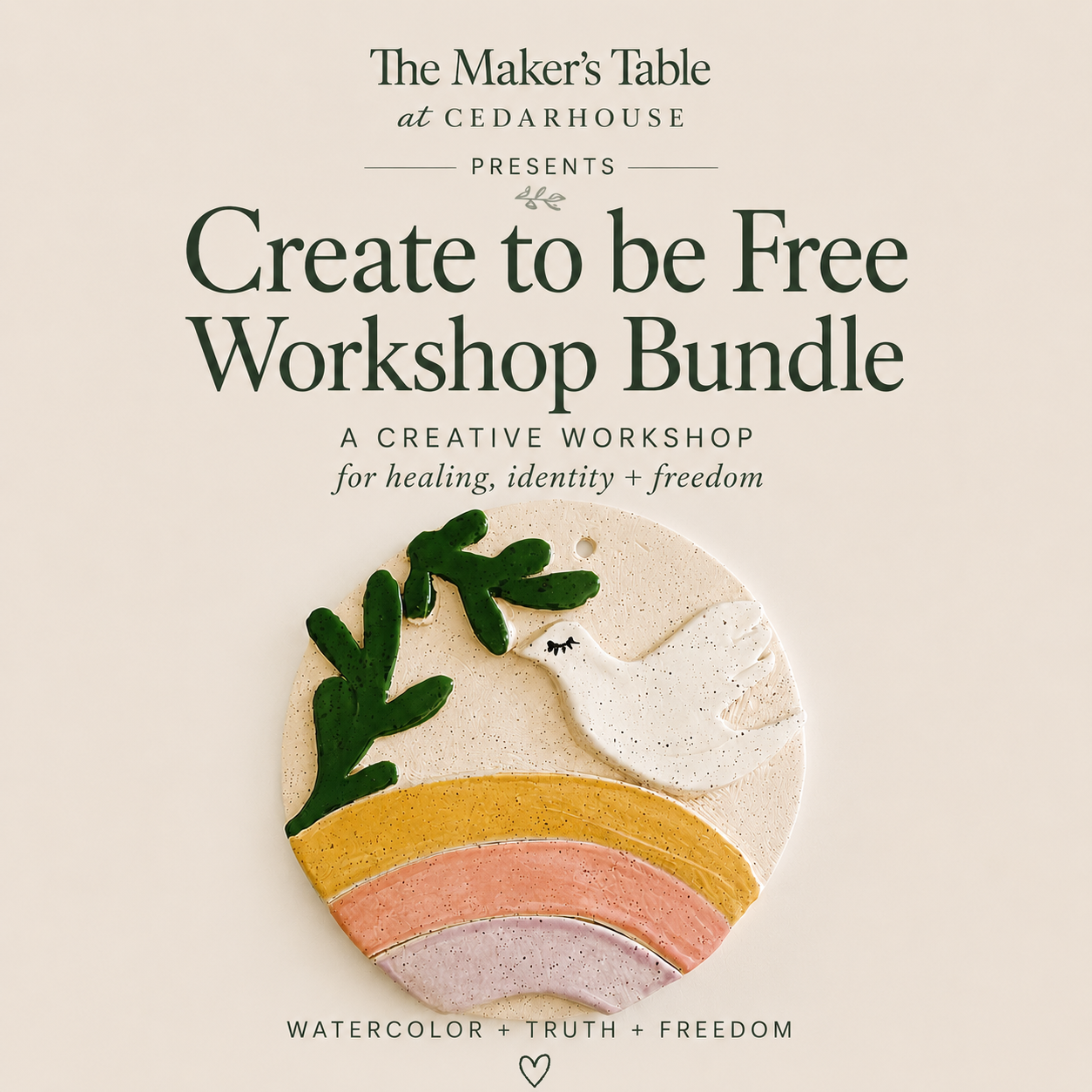 Create to Be Free Bundle (all 6 gatherings) Aug, Sept, Oct, Nov, Dec, and Jan