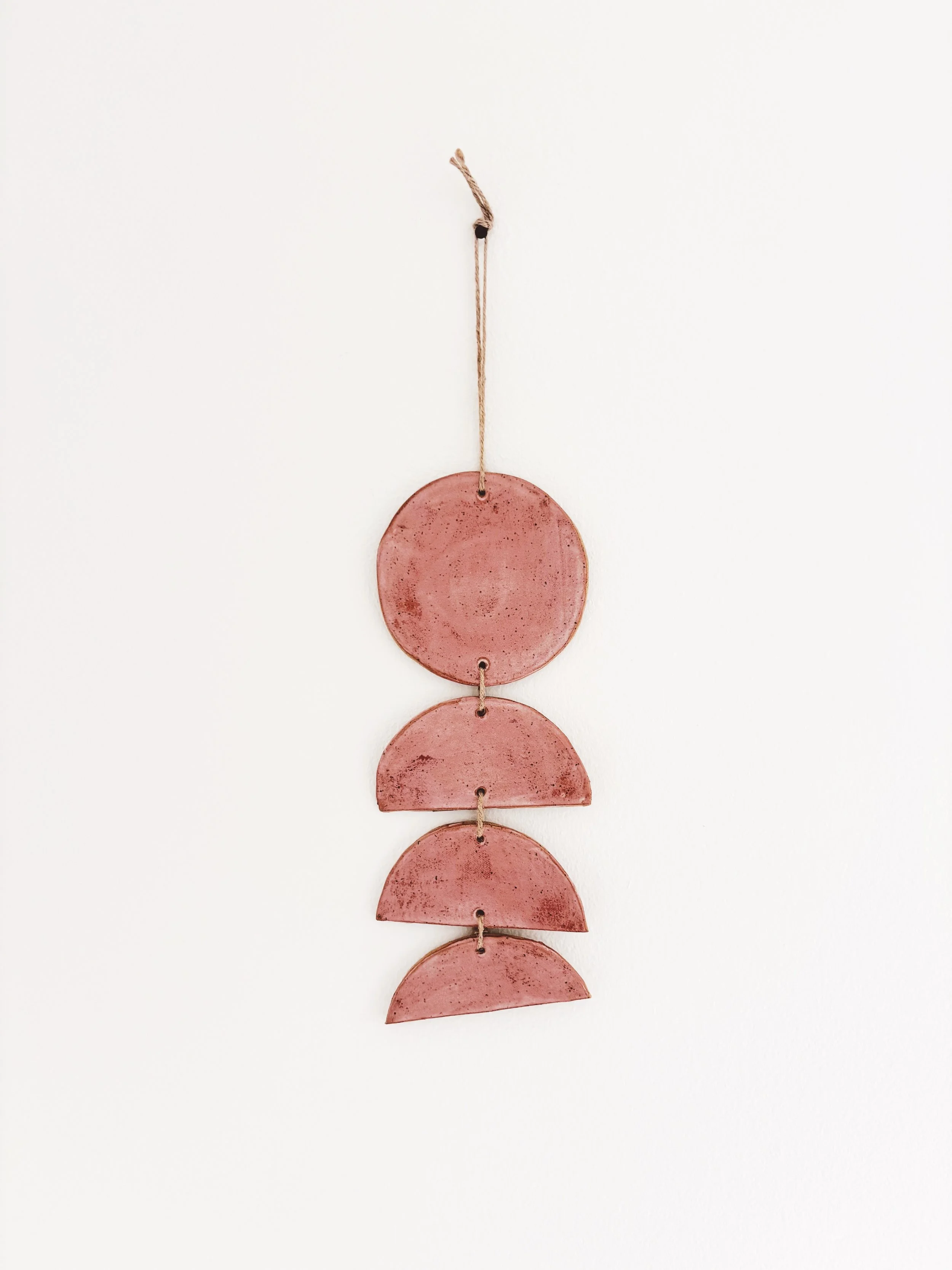 Rose-y Stoneware Wall Hanging
