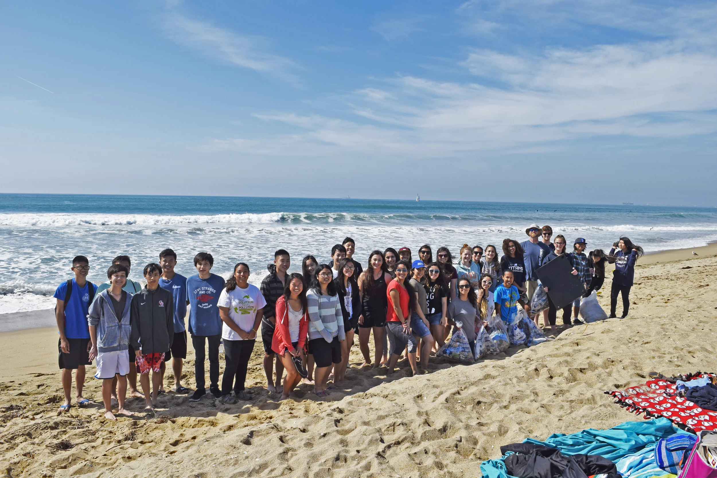 Garden Grove High School Environmental Club and Cal-State Fullerton Club Softball