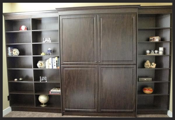 Dark Wood Murphy Wall Bed