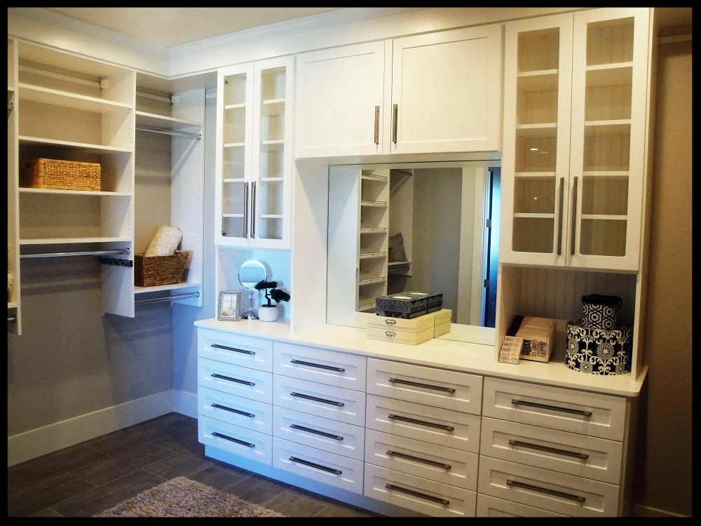 White Closet with Glass