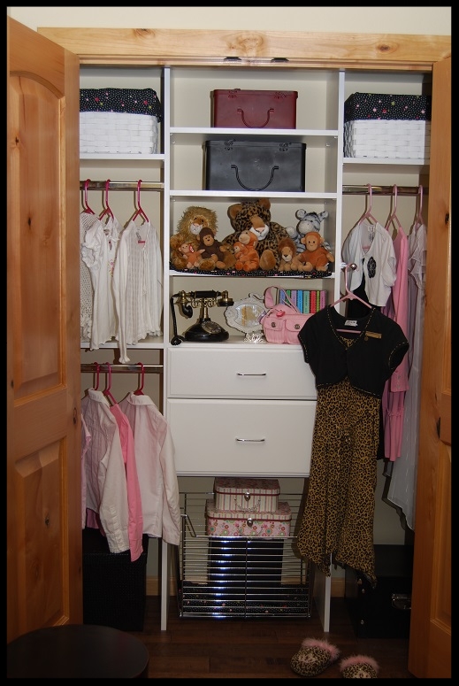 Girl's Reach-In Closet