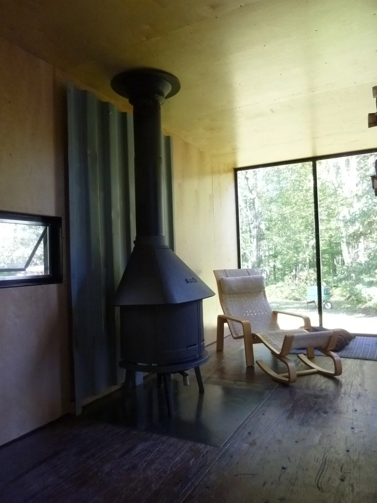  The container interiors are furred out, insulated and clad in birch plywood. &nbsp;Original container floors are sanded and sealed. 