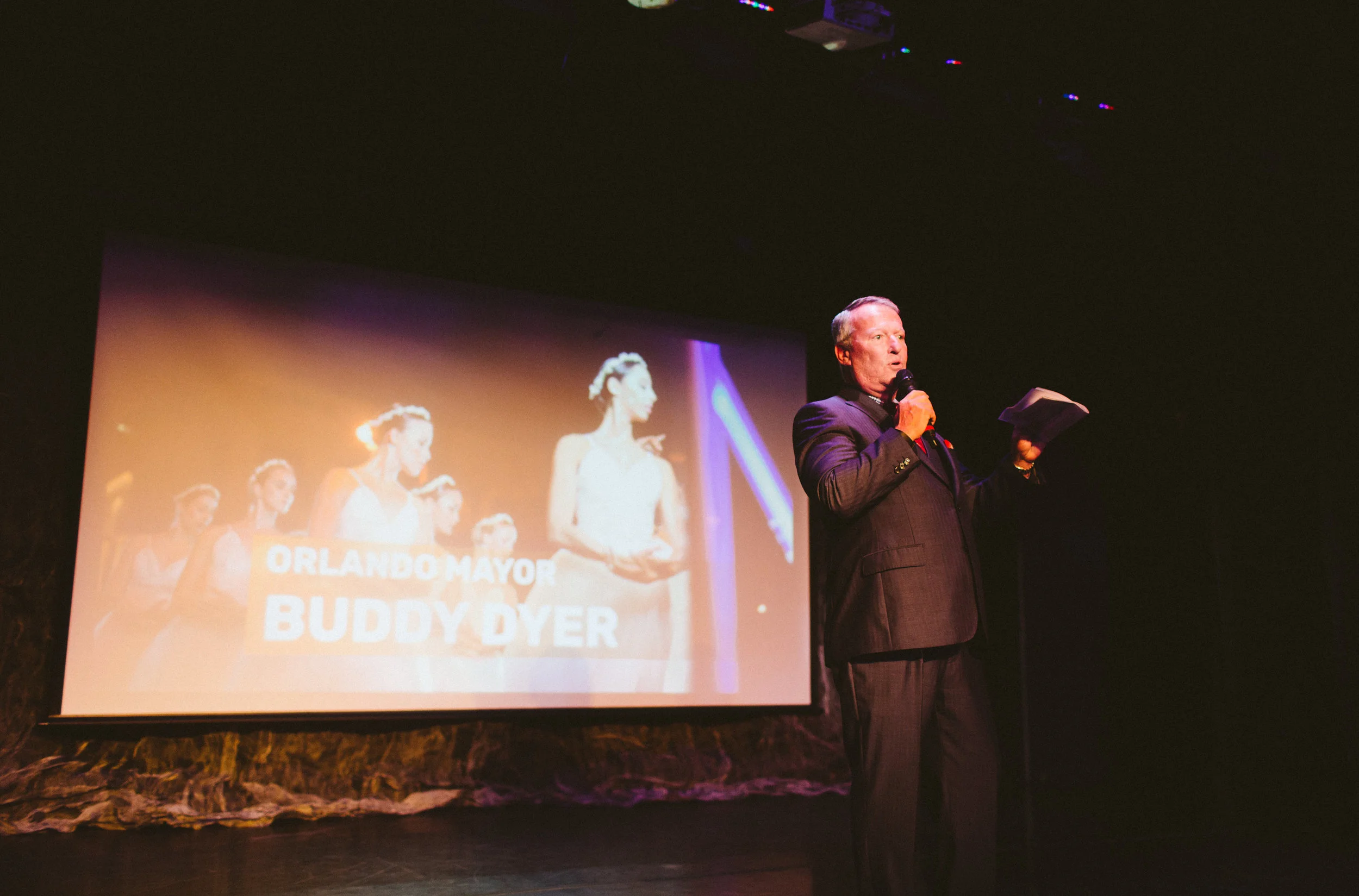 Orlando Mayor Buddy Dyer at the Creative City Project's launch of IMMERSE.