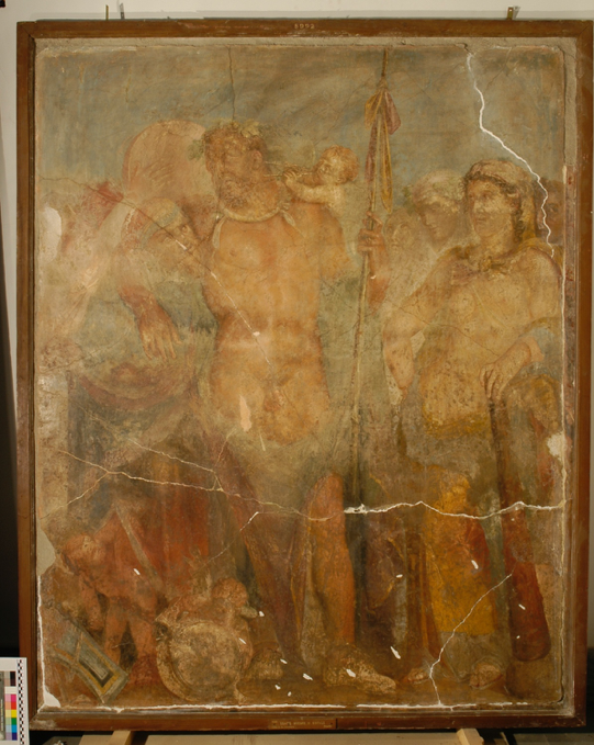Figure 5: South wall. Photo Courtesy: Museo Archeologico Nazionale di Napoli, 8992. Accessed via the Expeditio Pompeiana Universitatis Helsingiensis.