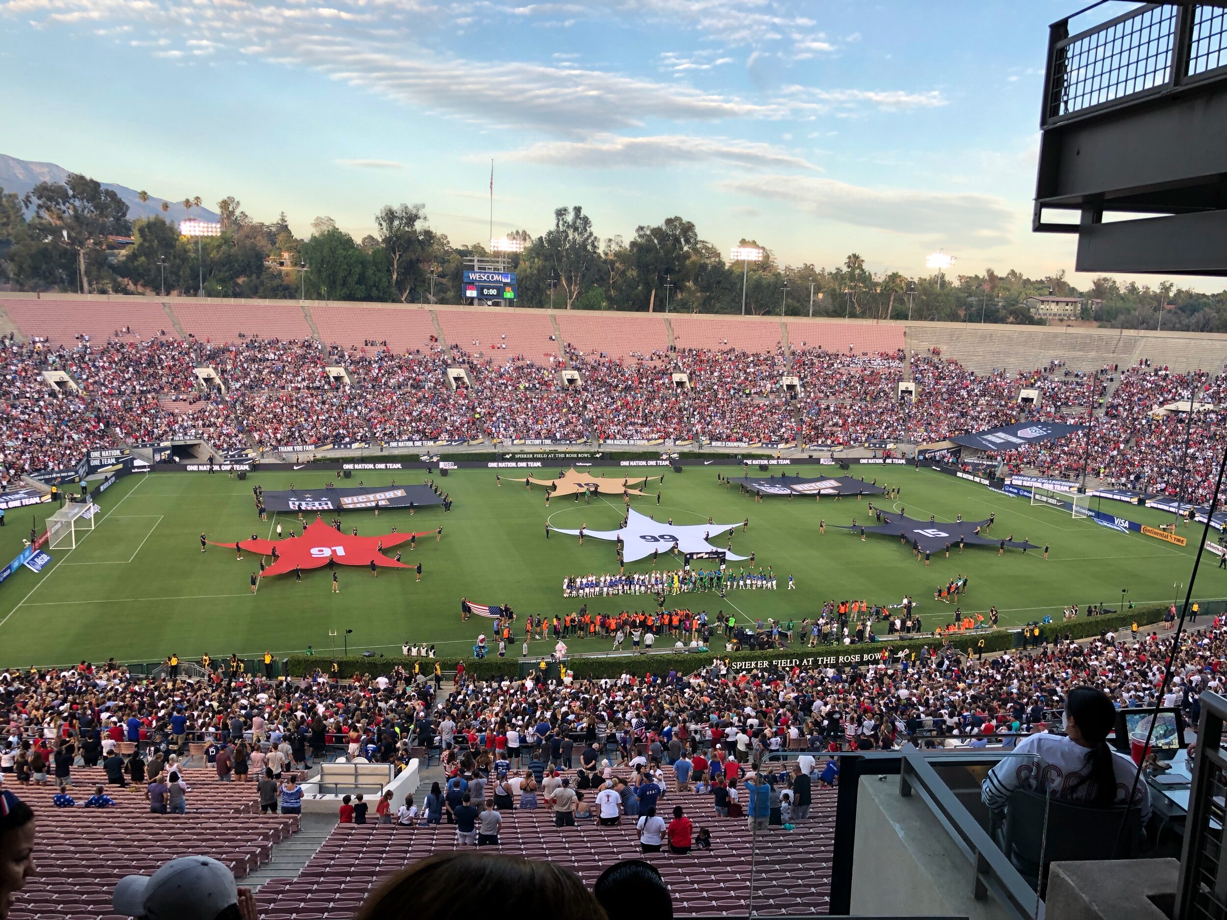 @ Rose Bowl Stadium, USWNT Victory Tour