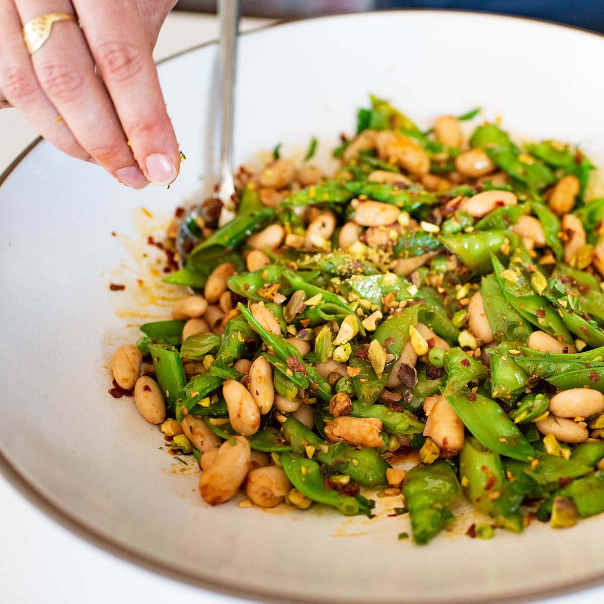 Cannellini & Snowpeas_Picnic food photography5.jpg