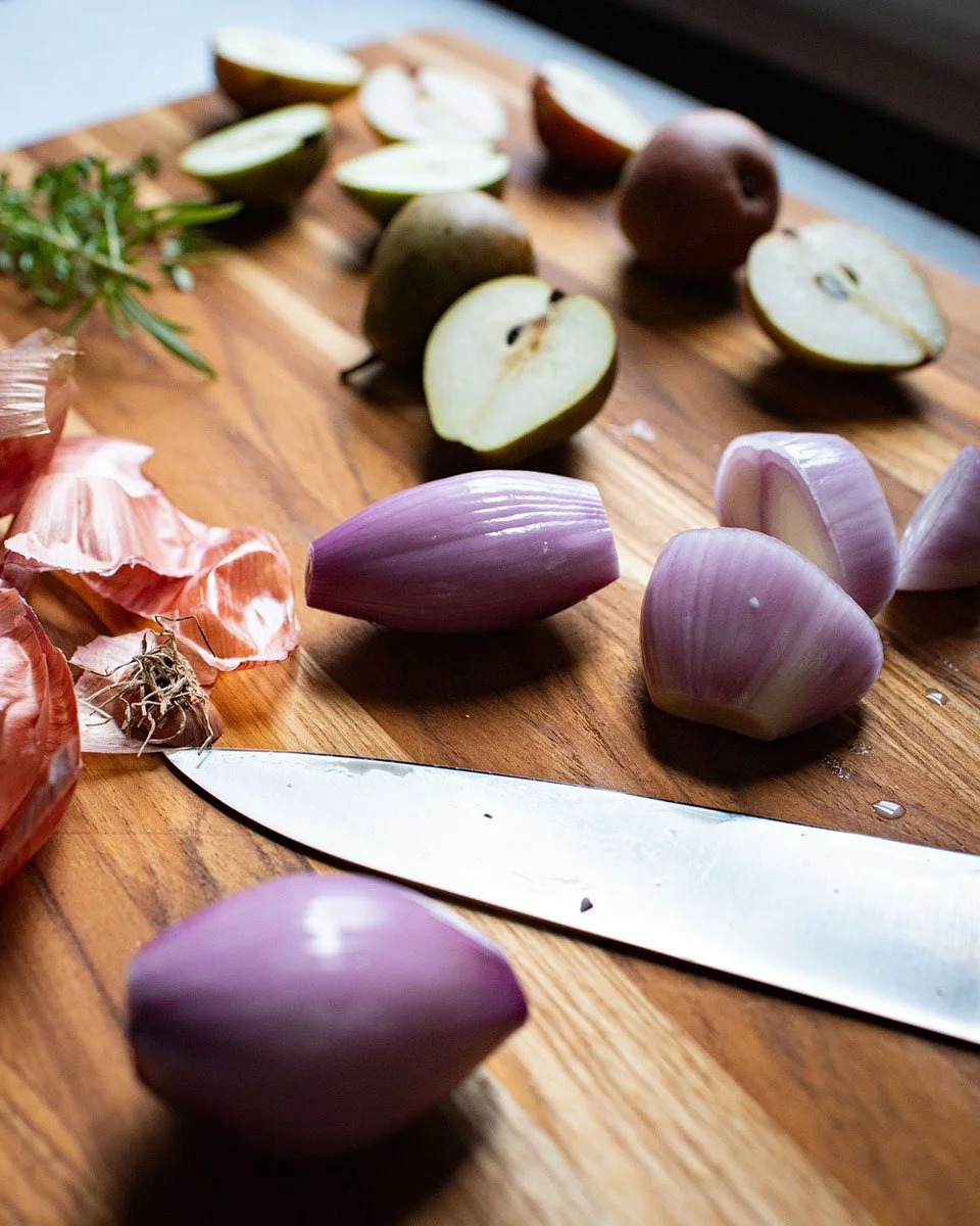 Shallots, Seckel Pears, Herbs_blog.jpg