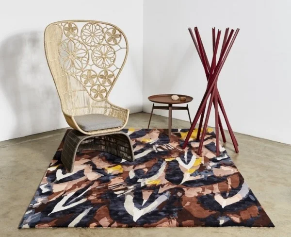 Designer Rugs x Emma Elizabeth, Plumage rug. 