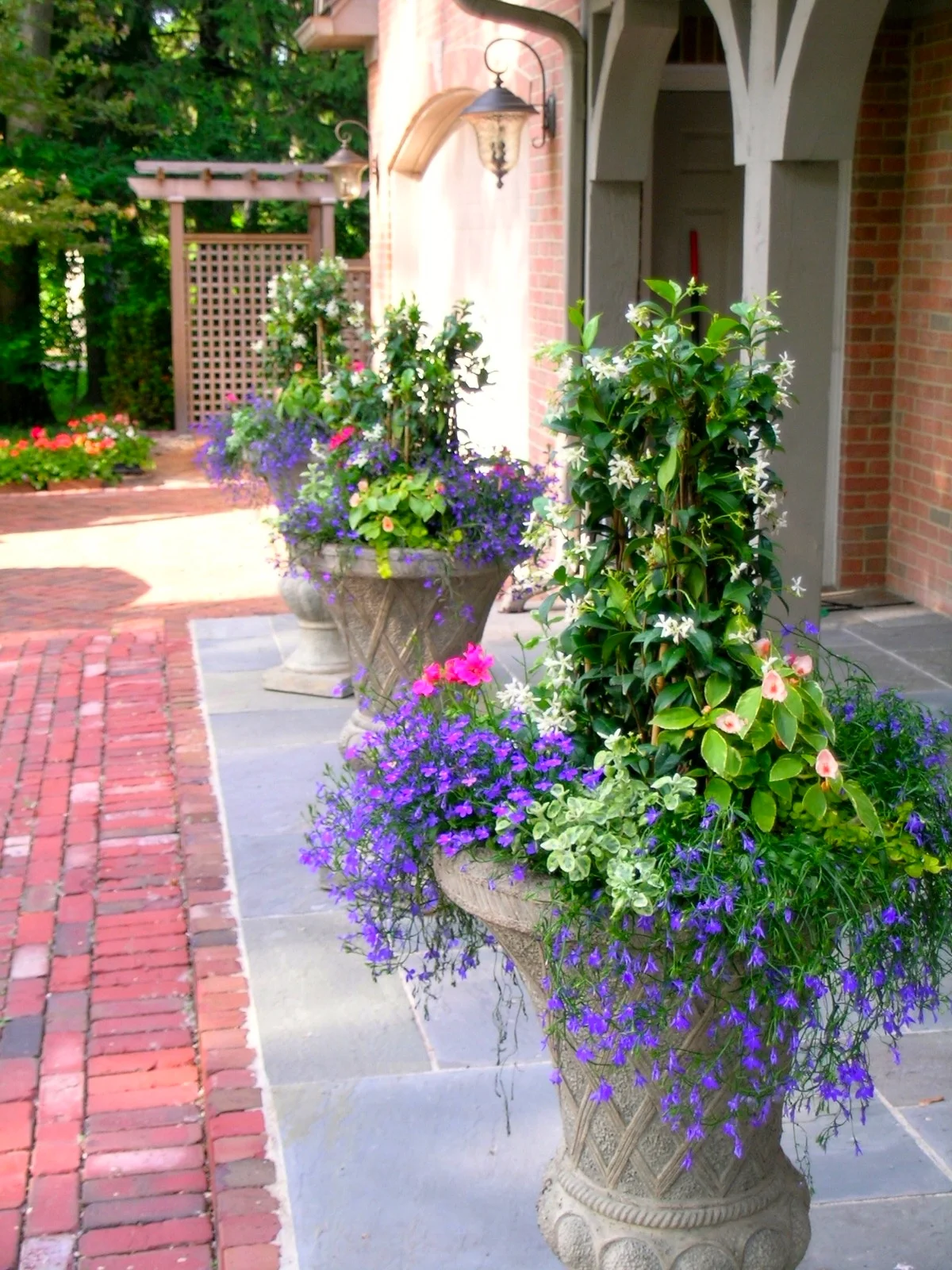 Urns with Jasmine