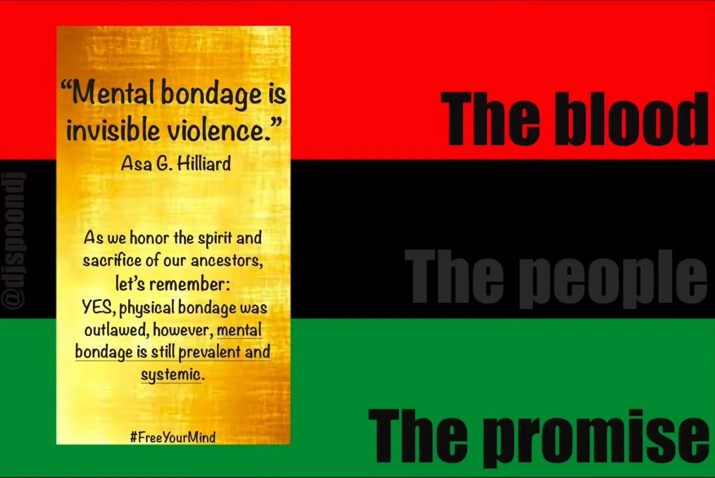 ❤️🖤#freeYourMind 
Learn from highly credible scholars (Giants) that specialize in YOUR history beyond our ancestors' enslavement:
As a starting point, search:
🔴Dr. Ivan Van Sertima
⚫️Dr. Asa G. Hilliard III
🟢Dr. Runoko Rashidi
---‐‐-------------‐‐