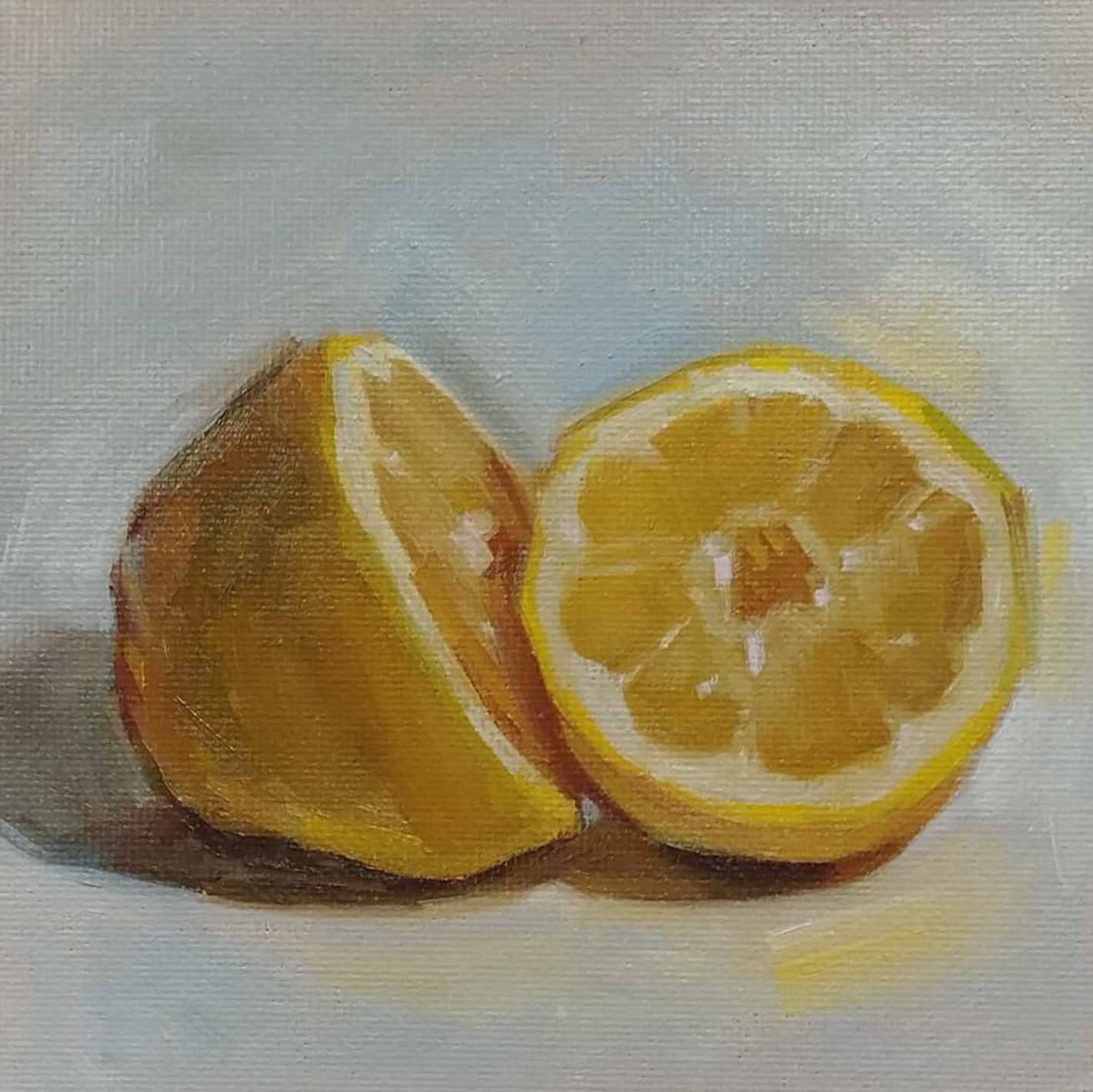Sliced Lemon, 6x6
