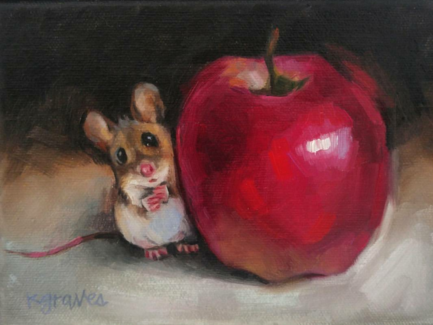 Sneak a bite, 5x7