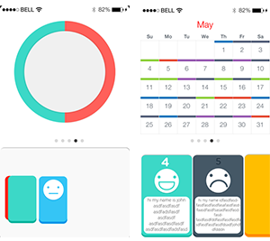 Hi-fi prototypes in photoshop.