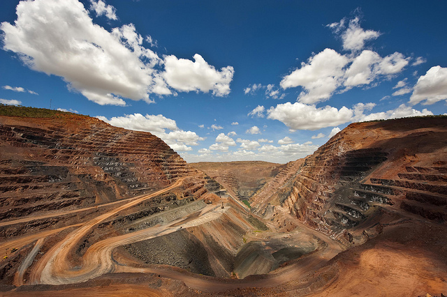 The Argyle Diamond Mine in Western Australia