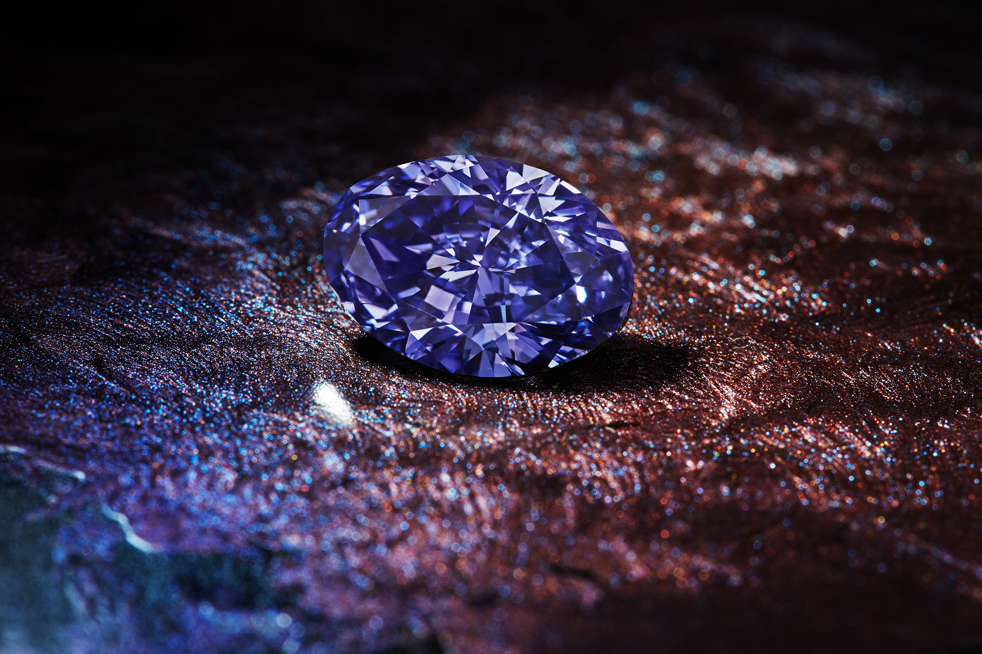 The Argyle Violet – an historic diamond, the its 2.83-carat oval shape is making it the largest violet diamond unearthed from the Argyle diamond mine