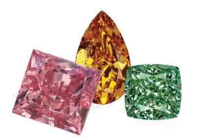 Rare Multi-Color Diamonds part of the L.J. West Diamonds collection.
