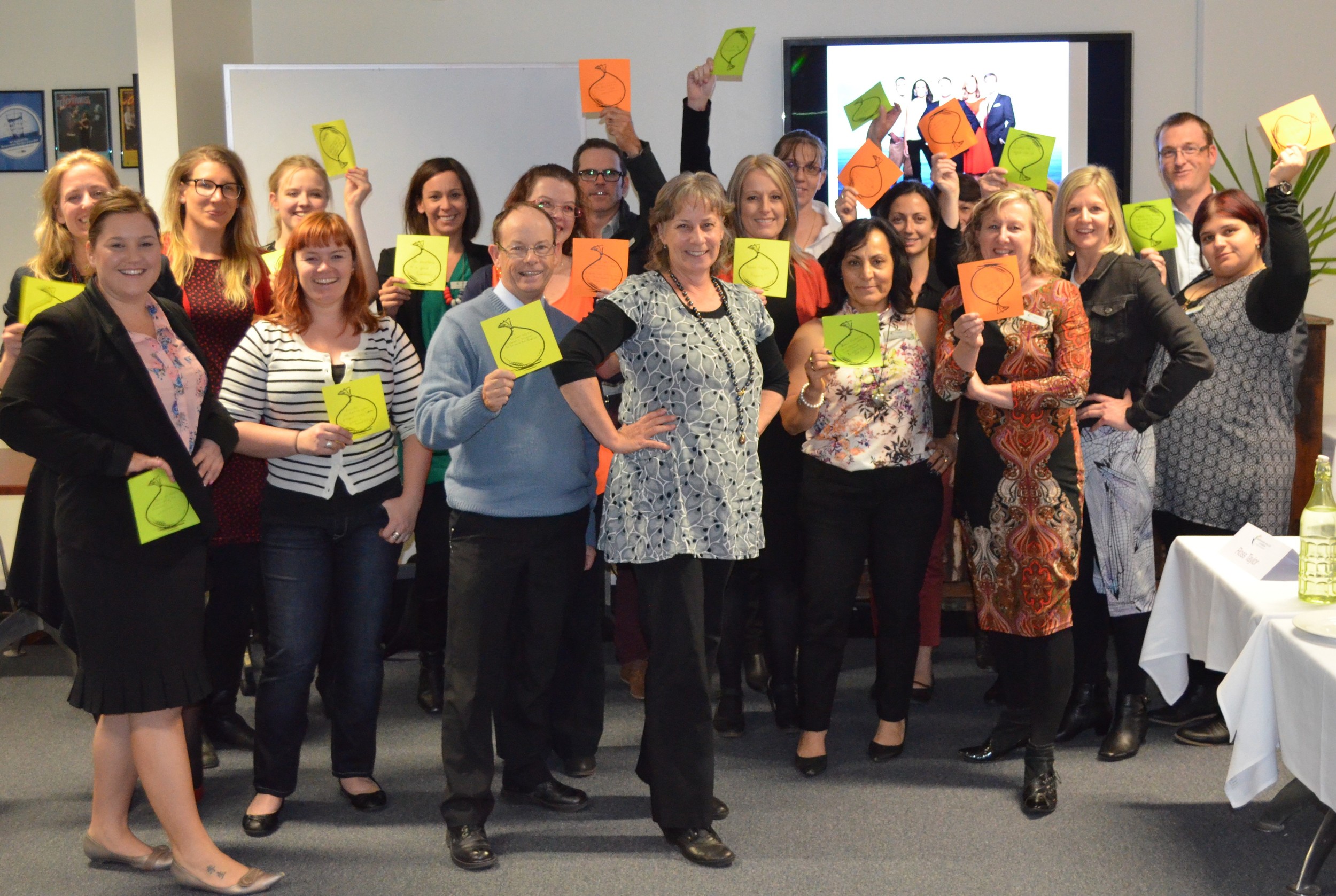 Some SharkTank fun with Northern Mallee Leaders during a 2015 Strategic Grant Seeking Workshop.