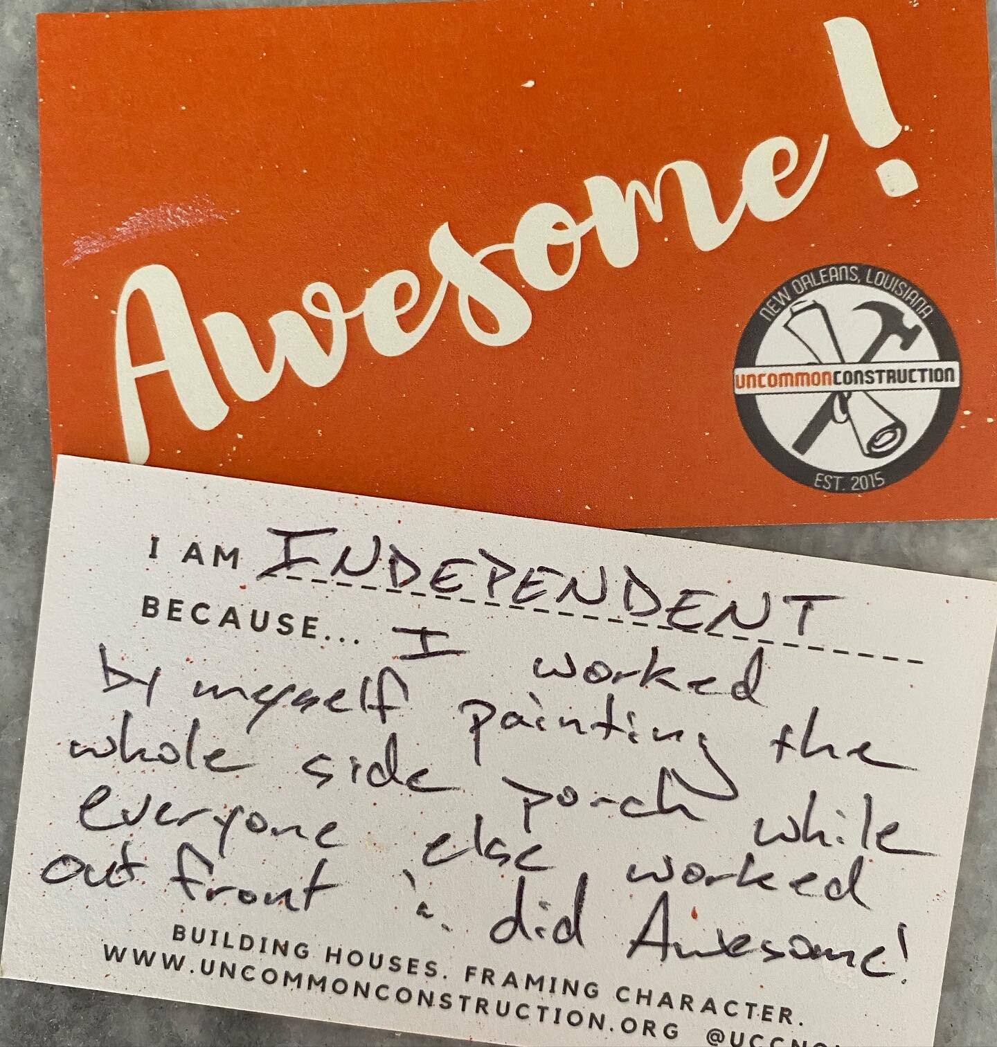 You&rsquo;re awesome! We see a lot of examples of awesomeness from our young people on the build site and shout them out using these awesome cards. 

Check out our IG story to see more examples of how apprentices are doing awesome work today!

#workf
