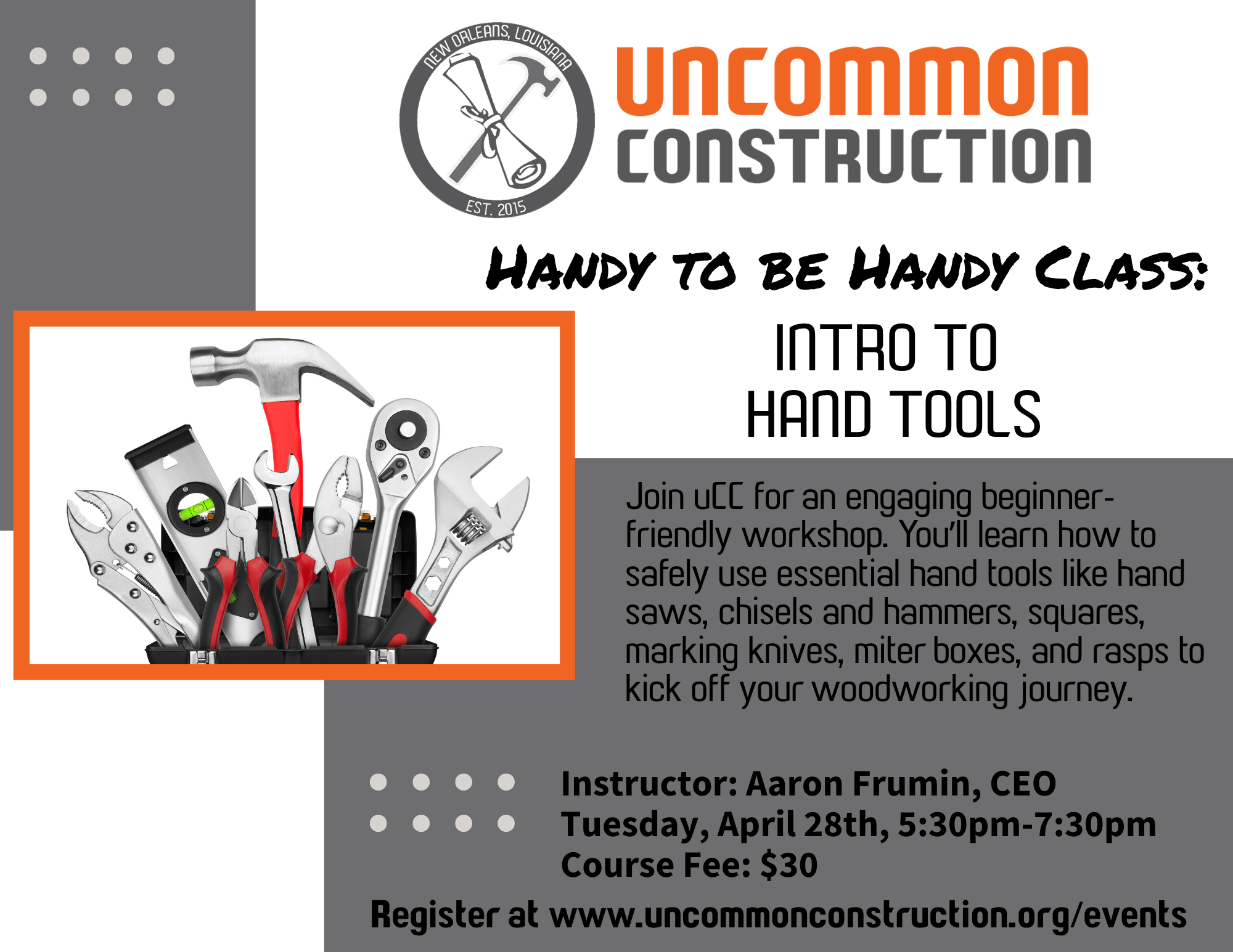 H2BH: Intro to Hand Tools