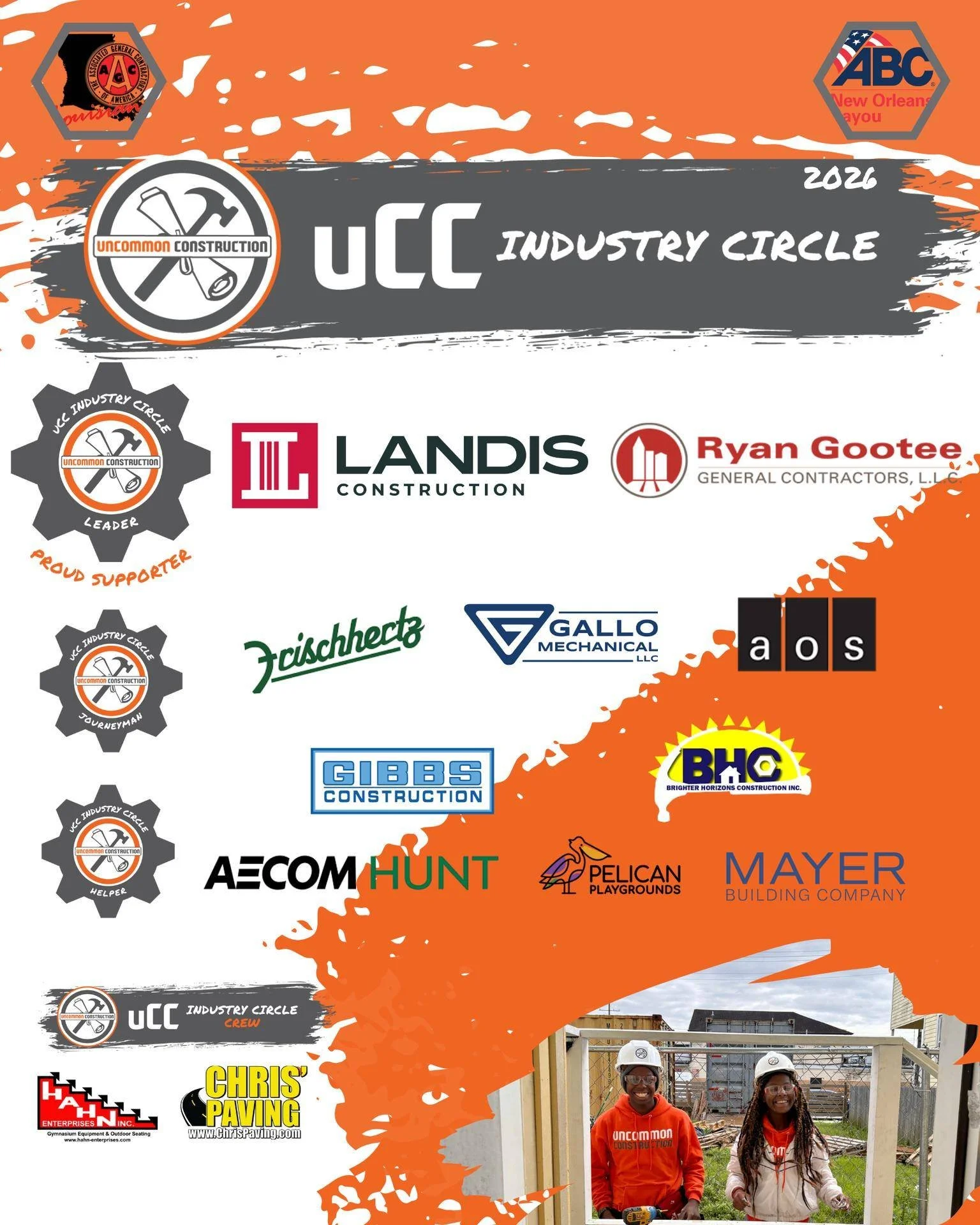 We are thrilled to announce our official 2026 Industry Circle! 

Leader Level
@rggc_llc 
@landisconstructioncollc 

Journeyman Level
@frischhertzelectric 
@thinkaos 
@gallomechanical 

Helper Level
@mayerbuildingco 
@gibbsconstruction 
@aecom_hunt 
@